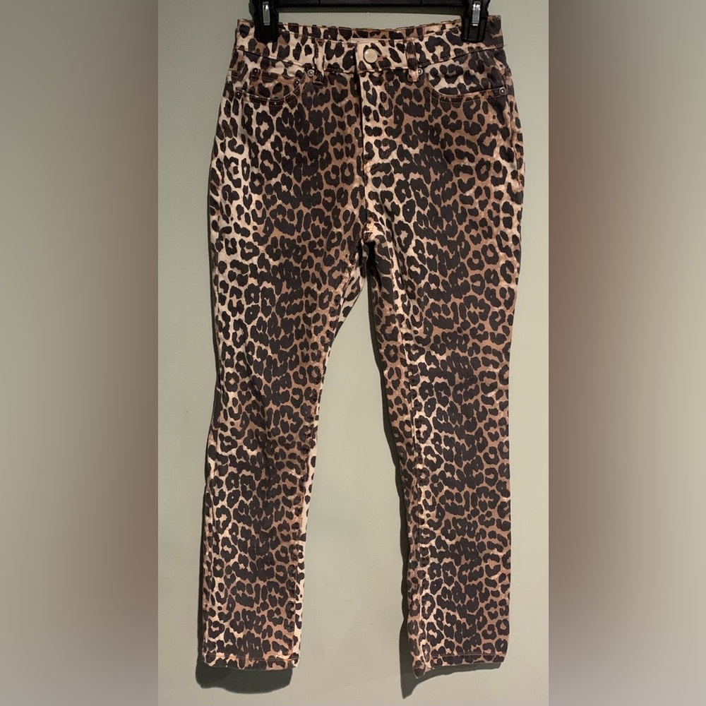 OAT New York Leopard Print Jeans